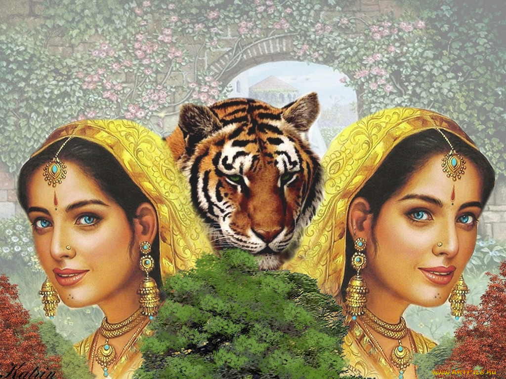 indian, woman, 